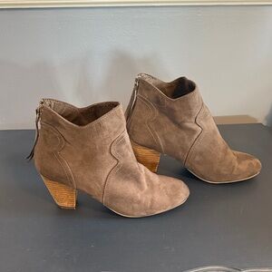 Report Faux Suede Ankle Boots